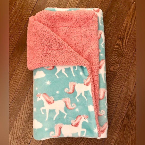 Life Comfort Bedding Kids Unicorn Plush Pink Blanket 4 X 50 Poshmark
